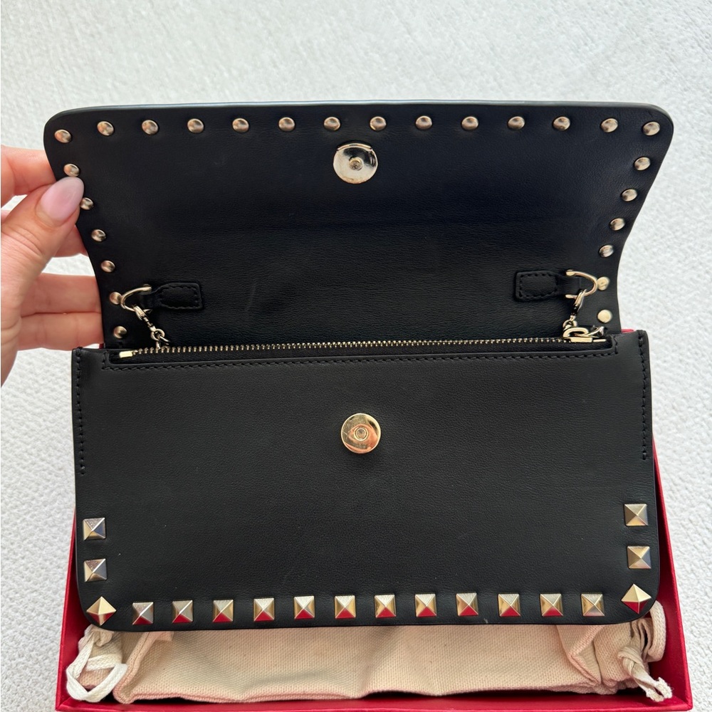 Valentino Rockstud Leather Wallet On Chain bag - Picture 3 of 10